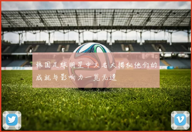 韩国足球明星中文名大揭秘他们的成就与影响力一览无遗