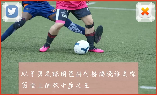 双子男足球明星排行榜揭晓谁是绿茵场上的双子座之王